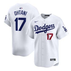 NEW Nike Los Angeles Dodgers Shohei Ohtani #17 Limited Jersey White Size L